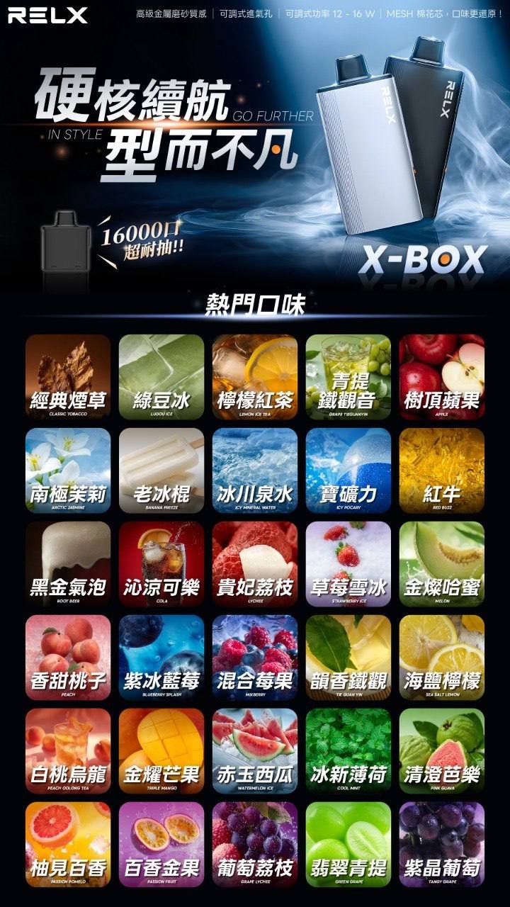 RELX悅刻 X-BOX 16000口